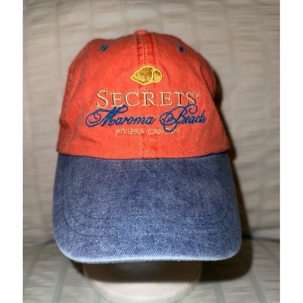 Vintage Secrets Maroma Beach Riviera Cancun Embroidered Baseball Adjustable Hatā